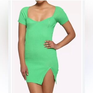 Almost Famous - Green Mini Dress